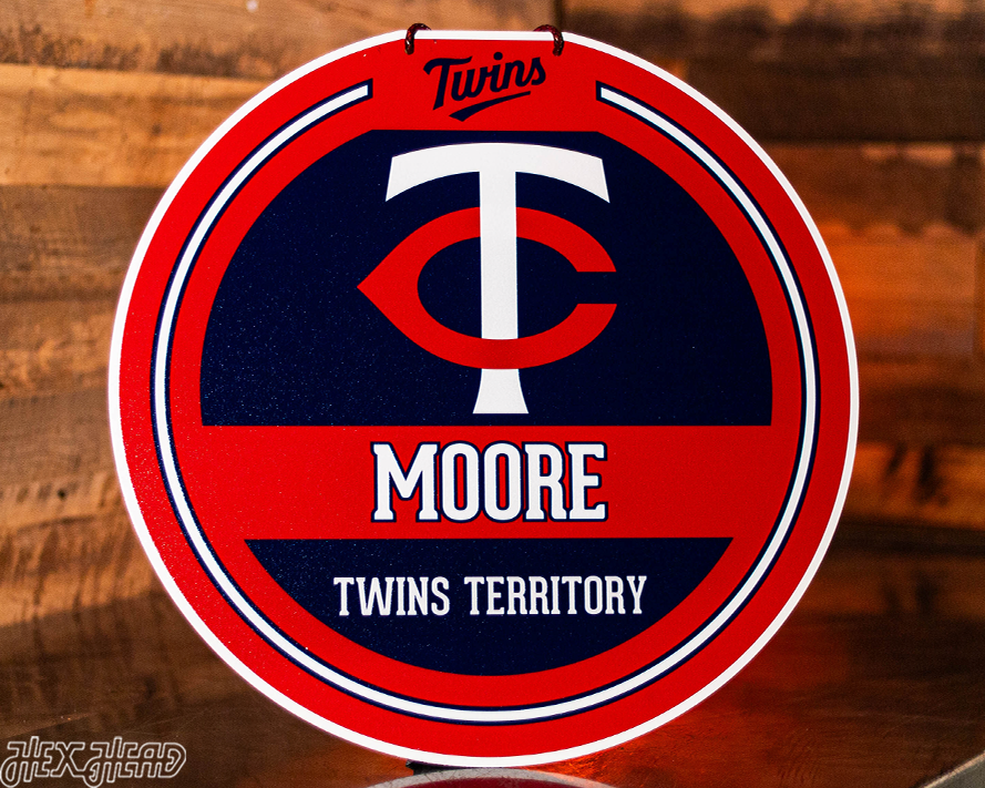 Minnesota Twins Personalized Monogram Metal Art