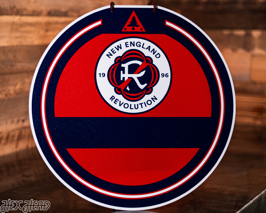 New England Revolution Personalized Monogram Metal Art