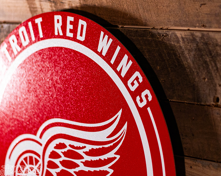 VARSITY Collection- SINGLE Layer Detroit Red Wings Metal Wall Art