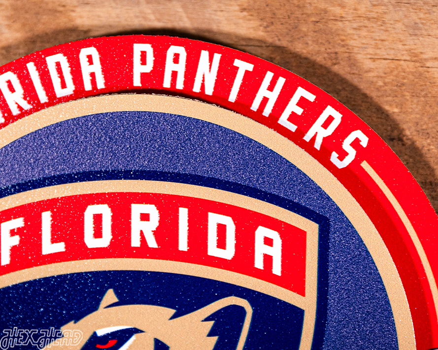 Florida Panthers "Double Play" On the Shelf or on the Wall Art