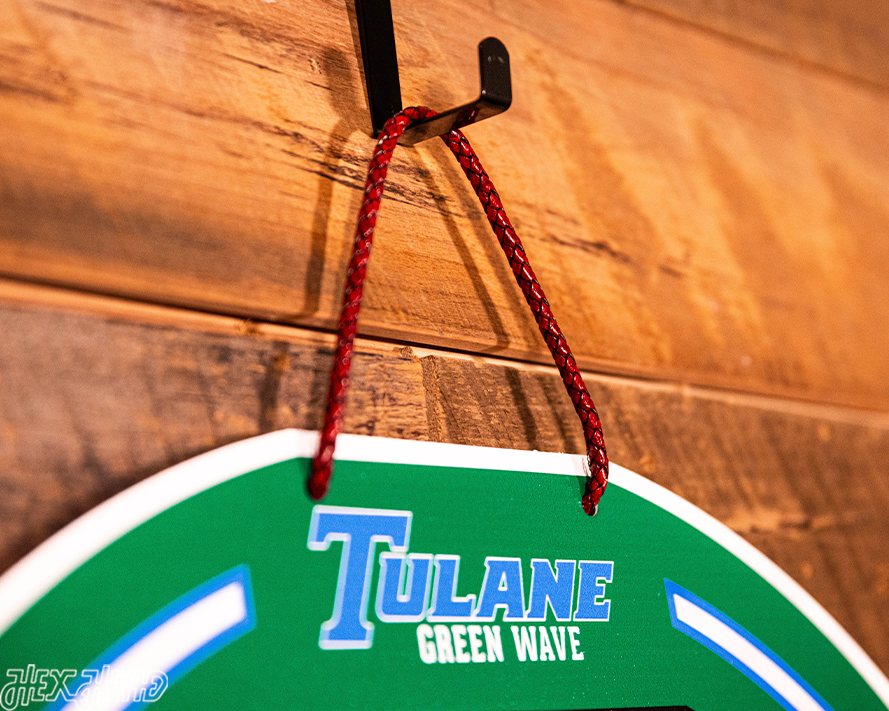 Tulane Green Wave Personalized Monogram Metal Art