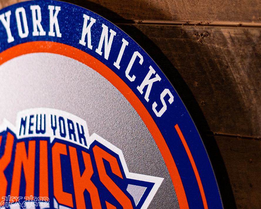 VARSITY Collection- SINGLE layer New York Knicks Metal Wall Art