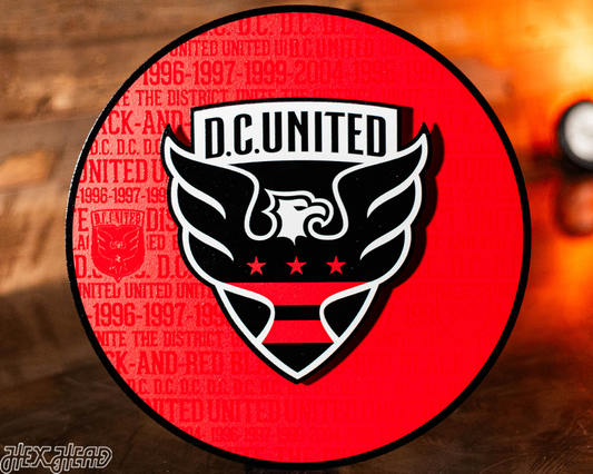 D.C. United CRAFT SERIES 3D Embossed Metal Wall Art