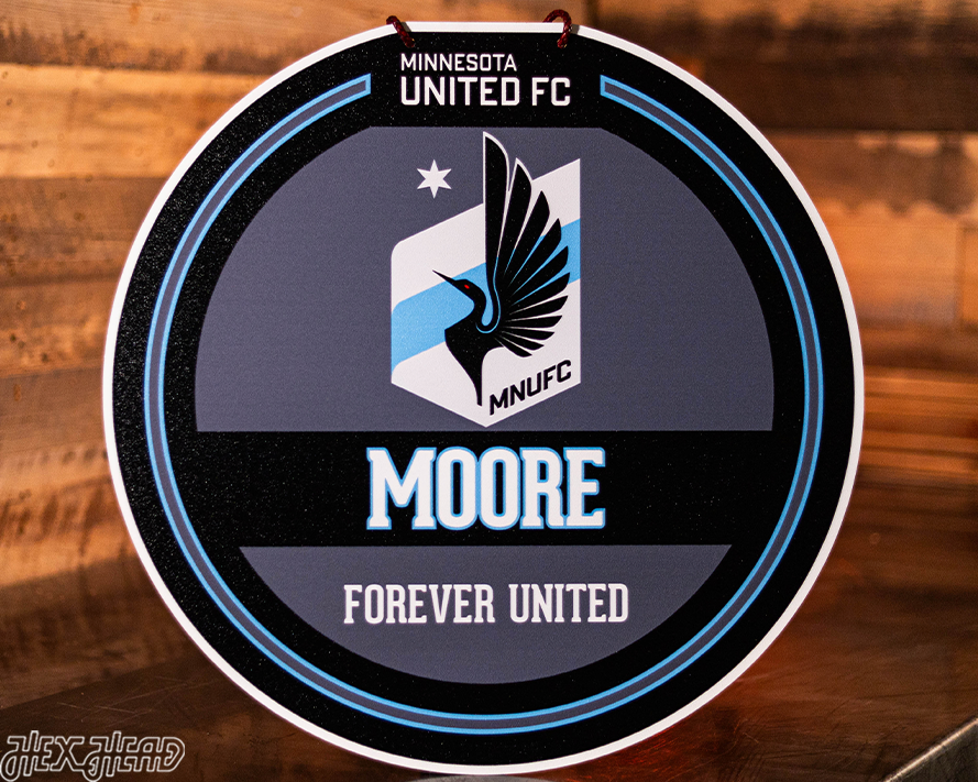 Minnesota United FC Personalized Monogram Metal Art