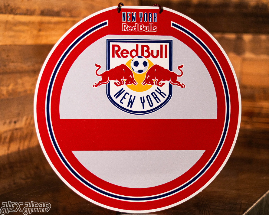 New York Red Bulls Personalized Monogram Metal Art