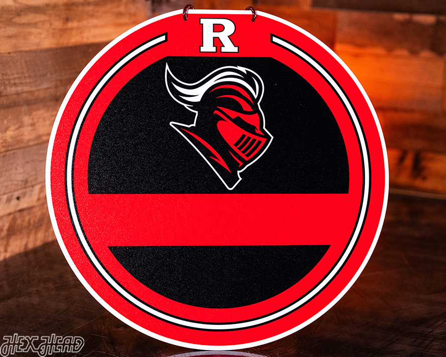 Rutgers Scarlet Knights Personalized Monogram Metal Art