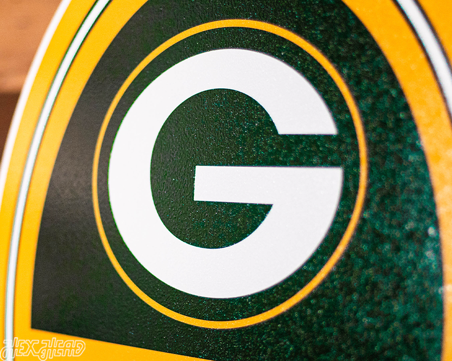 Green Bay Packers Personalized Monogram Metal Art