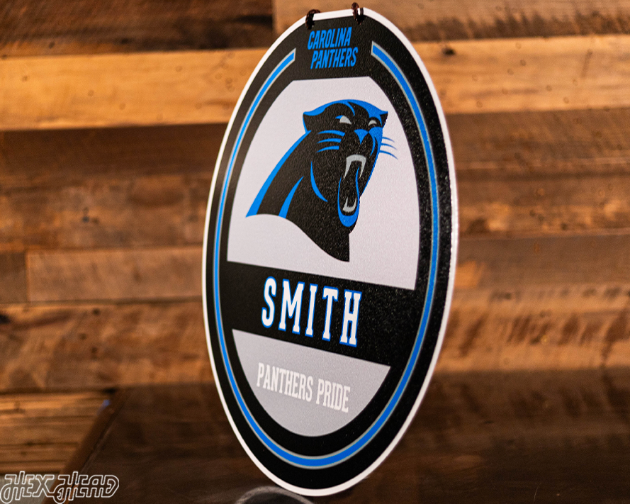 Carolina Panthers Personalized Monogram Metal Art