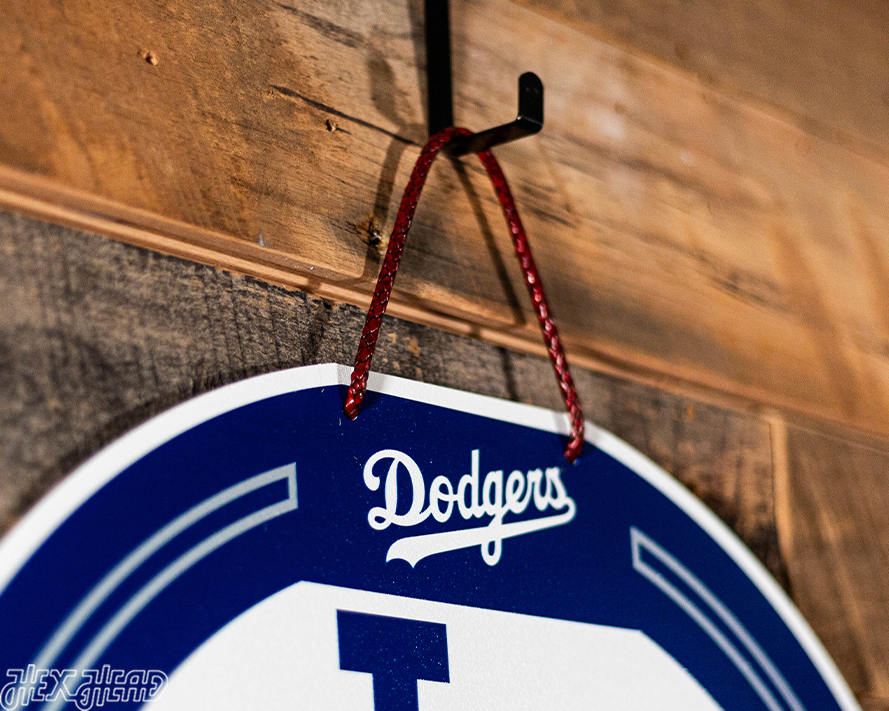 Los Angeles Dodgers Personalized Monogram Metal Art