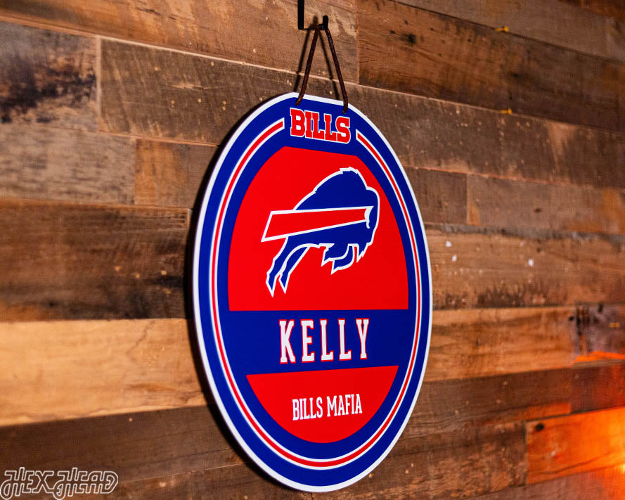 Buffalo Bills Personalized Monogram Metal Art