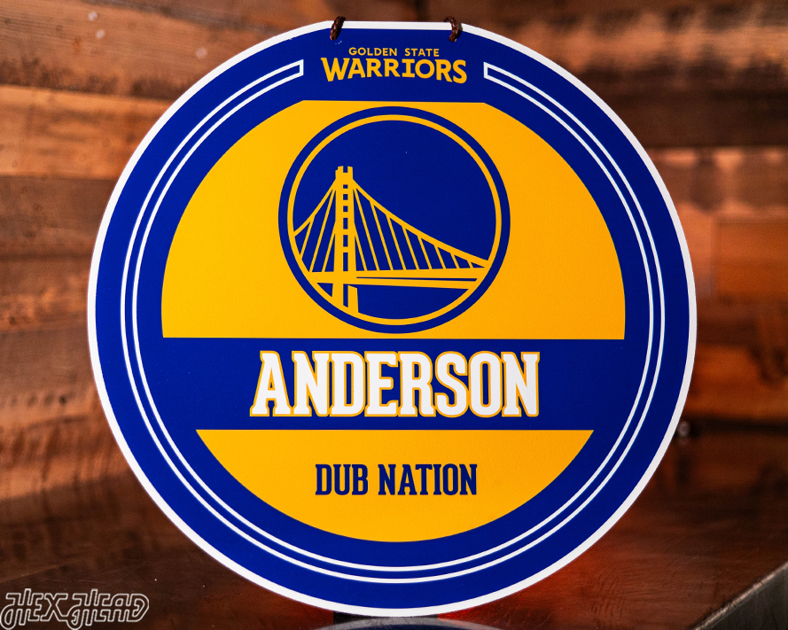 Golden State Warriors Personalized Monogram Metal Art