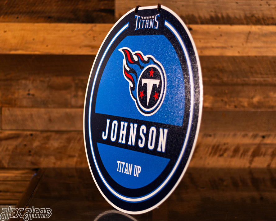 Tennessee Titans Personalized Monogram Metal Art