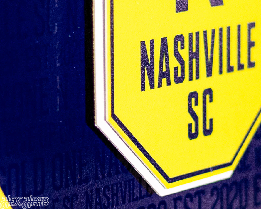 Nashville SC CRAFT SERIES 3D Embossed Metal Wall Art