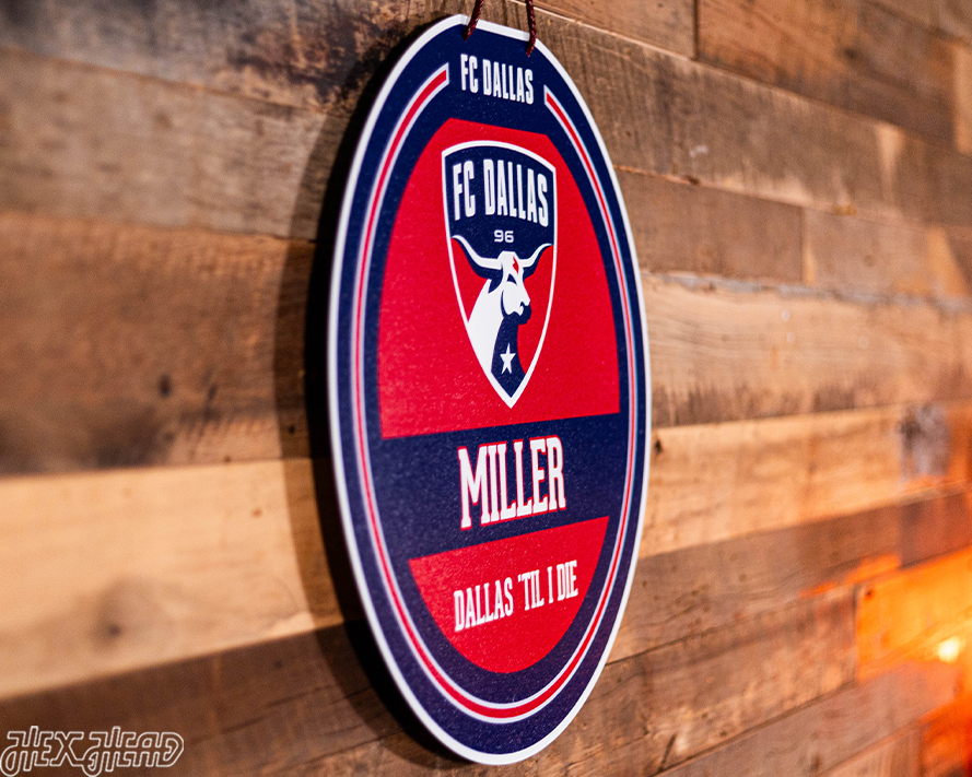 FC Dallas Personalized Monogram Metal Art