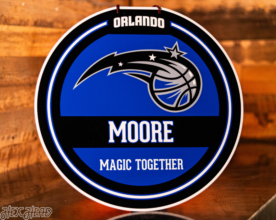 Orlando Magic Personalized Monogram Metal Art