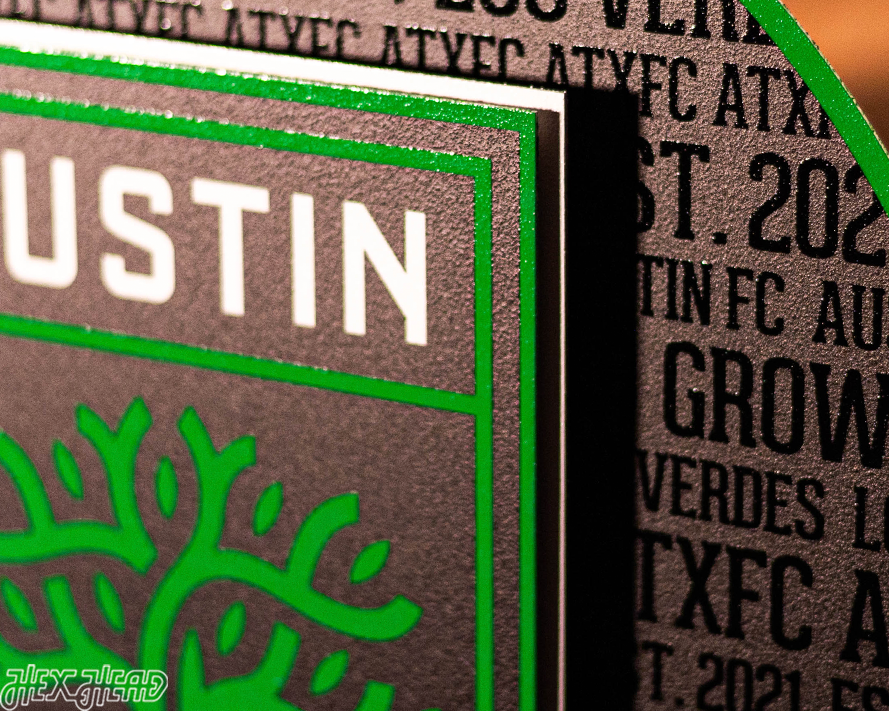 Austin FC CRAFT SERIES 3D Embossed Metal Wall Art