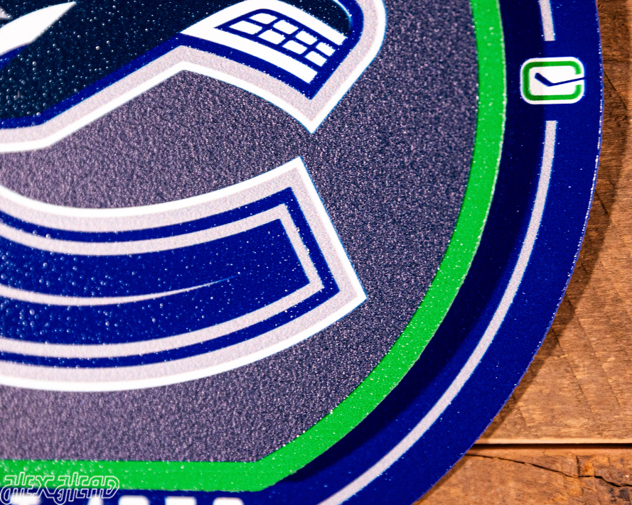 Vancouver Canucks "Double Play" On the Shelf or on the Wall Art