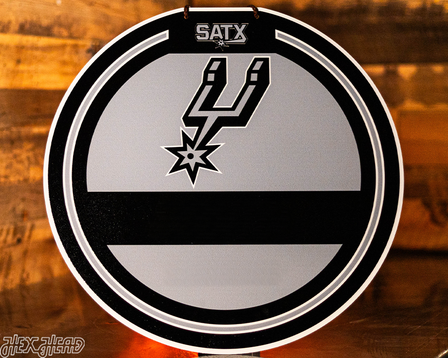 San Antonio Spurs Personalized Monogram Metal Art