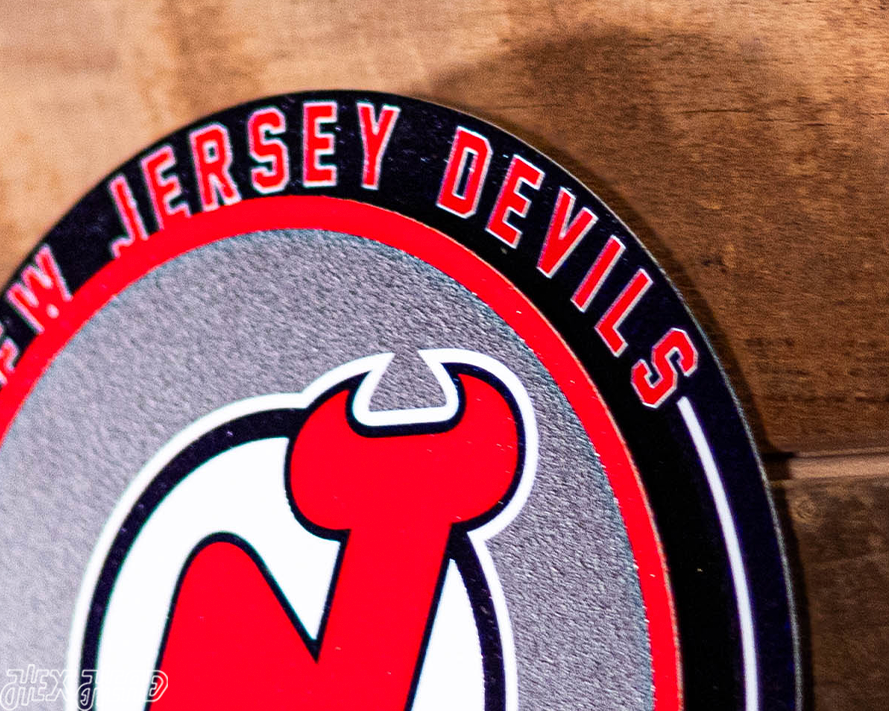 New Jersey Devils "Double Play" On the Shelf or on the Wall Art