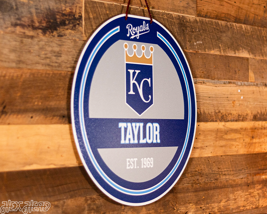 Kansas City Royals Personalized Monogram Metal Art