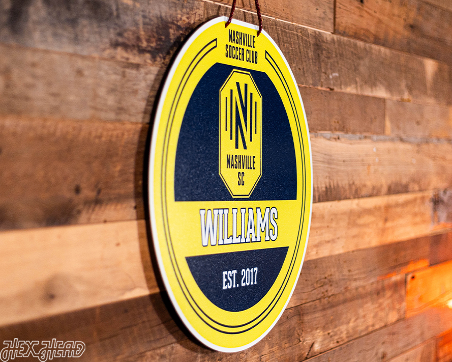 Nashville SC Personalized Monogram Metal Art