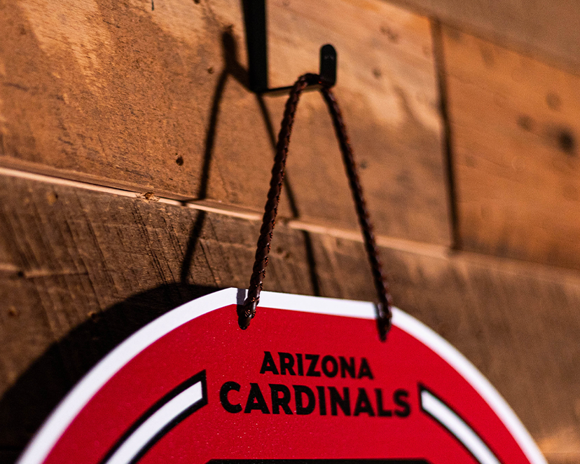 Arizona Cardinals Personalized Monogram Metal Art