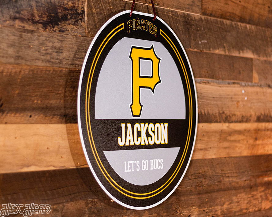 Pittsburgh Pirates Personalized Monogram Metal Art