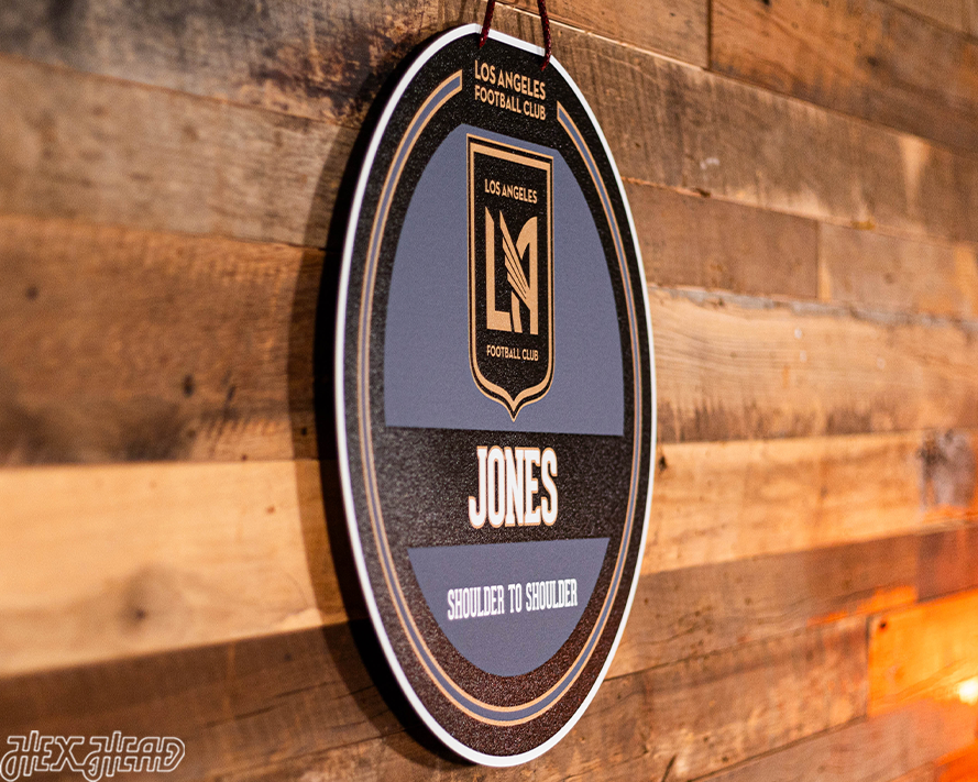 Los Angeles FC Personalized Monogram Metal Art