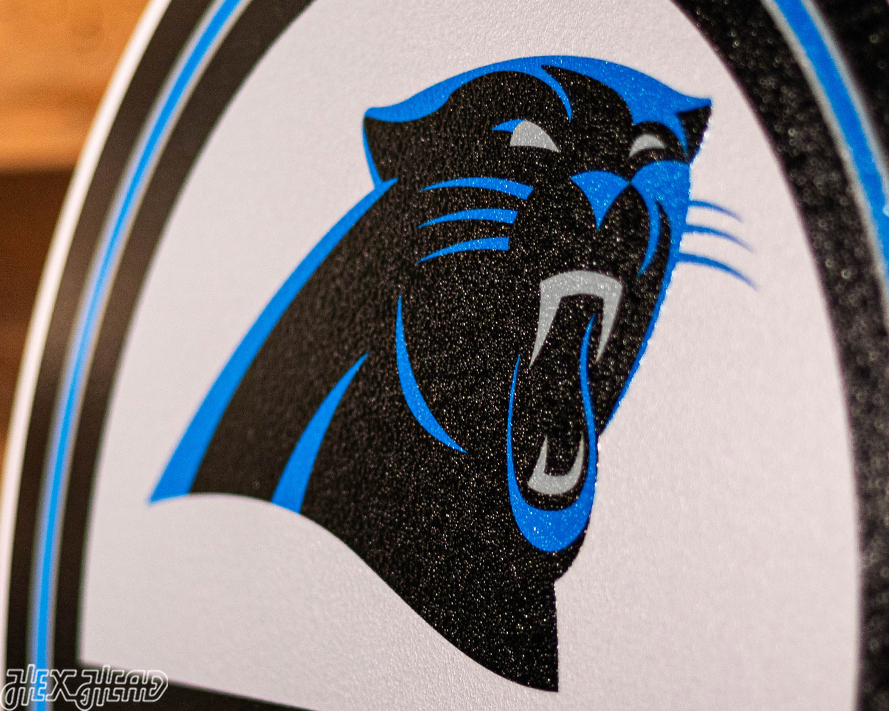 Carolina Panthers Personalized Monogram Metal Art