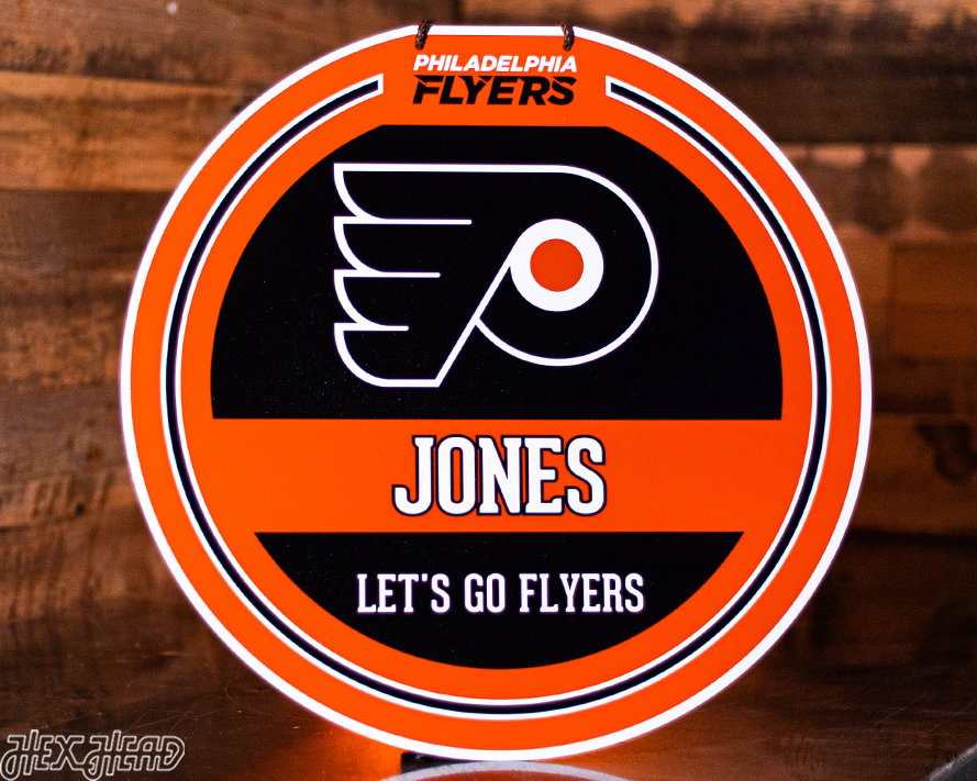 Philadelphia Flyers Personalized Monogram Metal Art