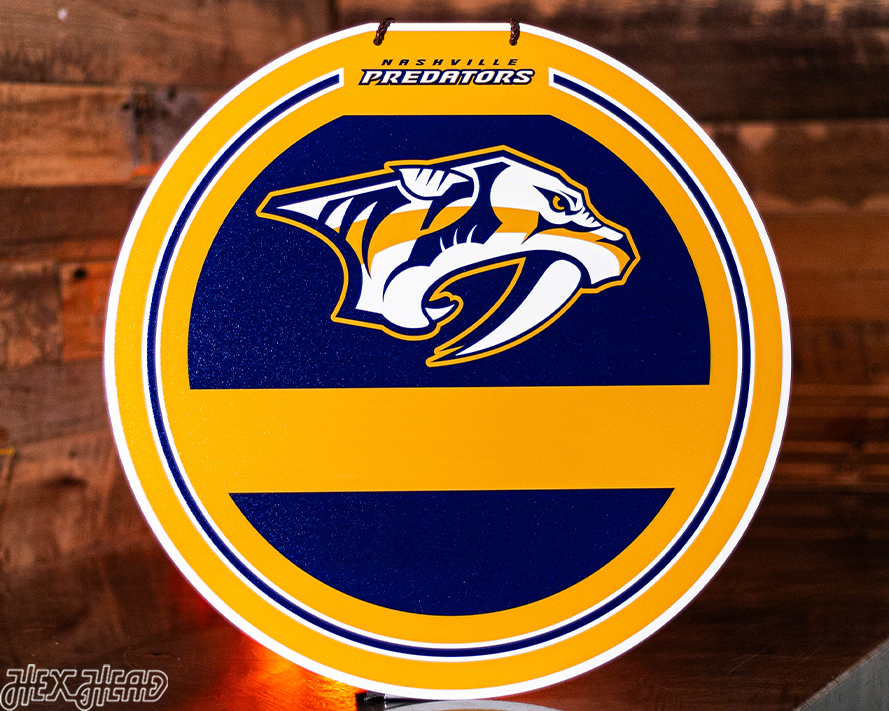 Nashville Predators Personalized Monogram Metal Art