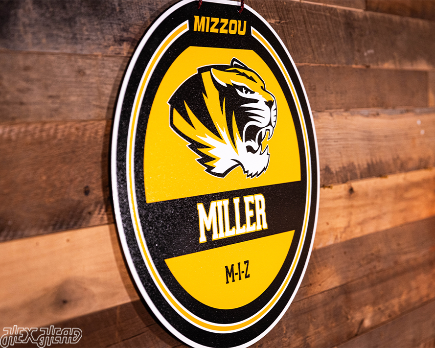 Missouri Tigers Personalized Monogram Metal Art