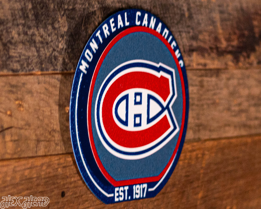 Montreal Canadiens "Double Play" On the Shelf or on the Wall Art