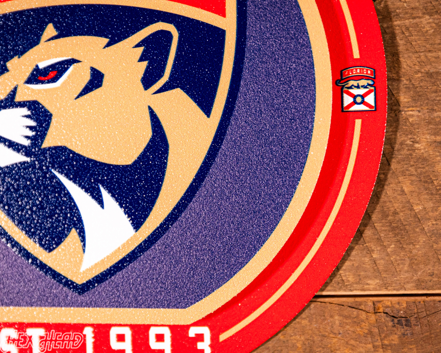 Florida Panthers "Double Play" On the Shelf or on the Wall Art