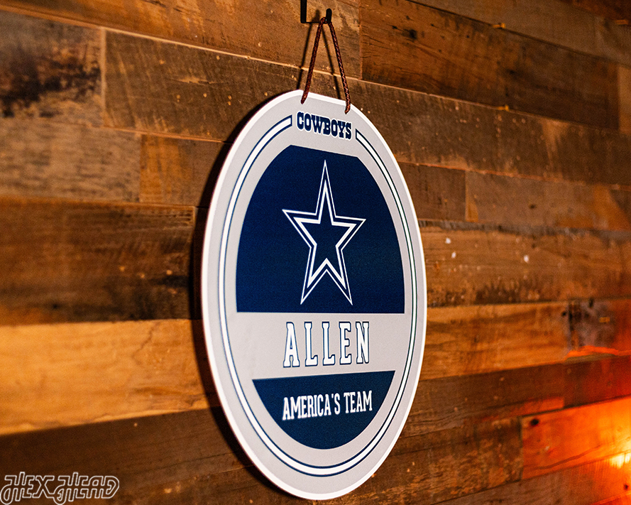 Dallas Cowboys Personalized Monogram Metal Art