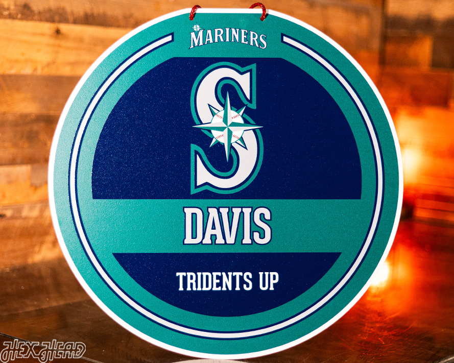 Seattle Mariners Personalized Monogram Metal Art