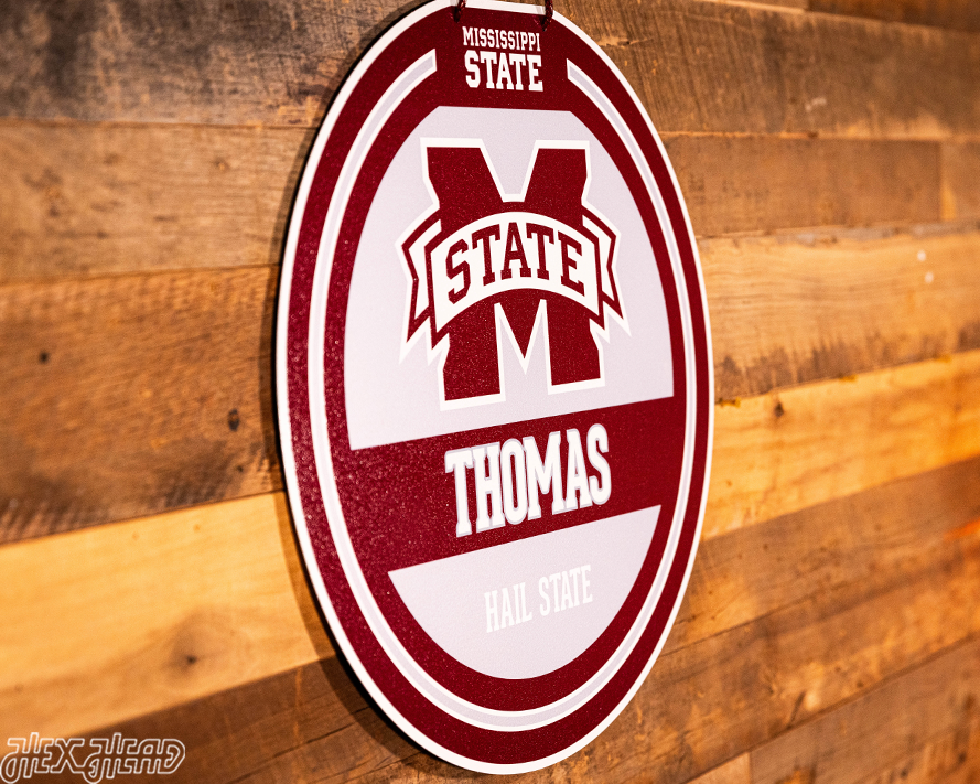 Mississippi State Bulldogs Personalized Monogram Metal Art