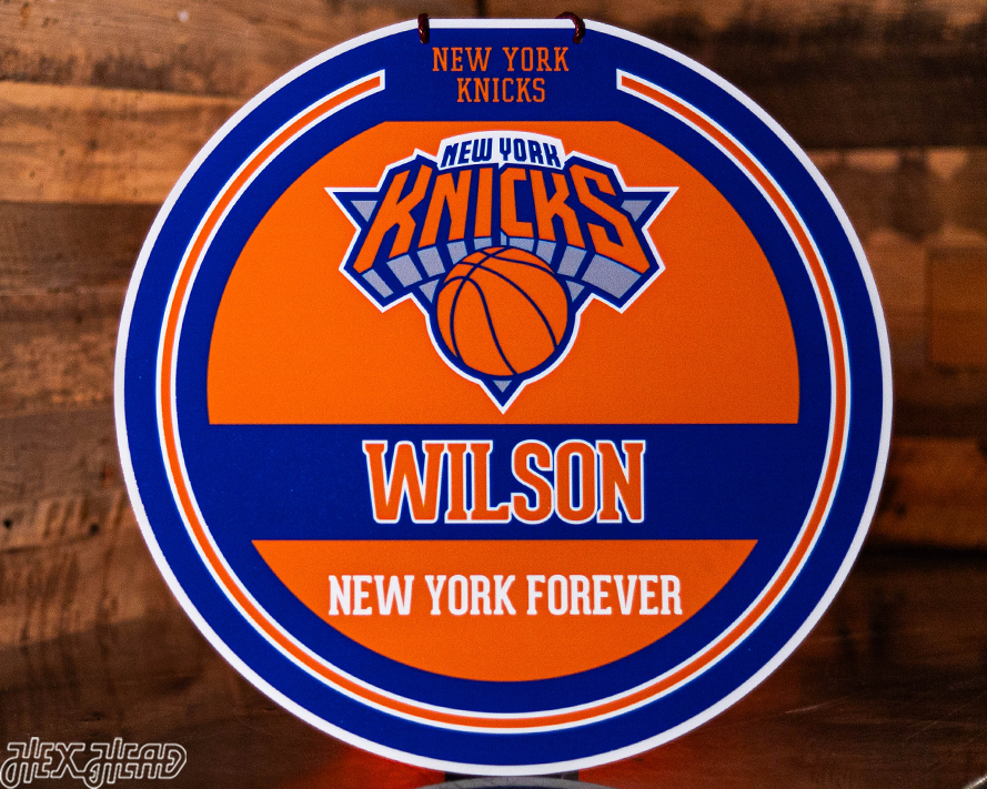 New York Knicks Personalized Monogram Metal Art