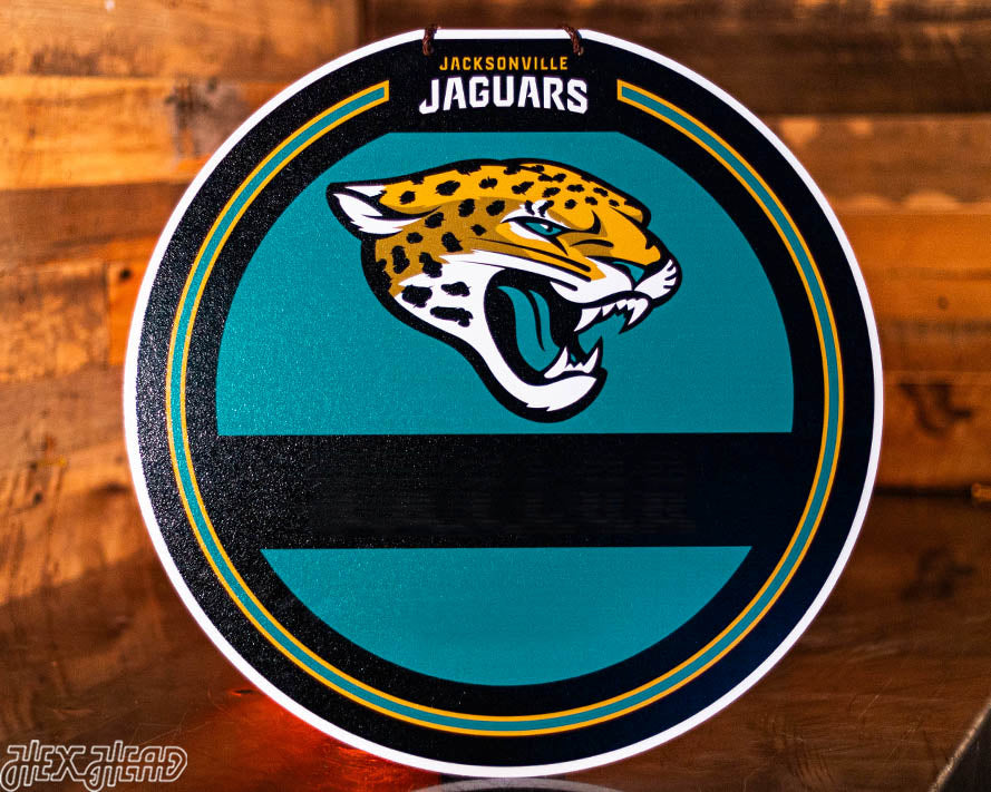 Jacksonville Jaguars Personalized Monogram Metal Art