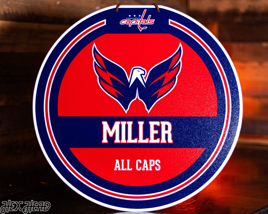 Washington Capitals Personalized Monogram Metal Art