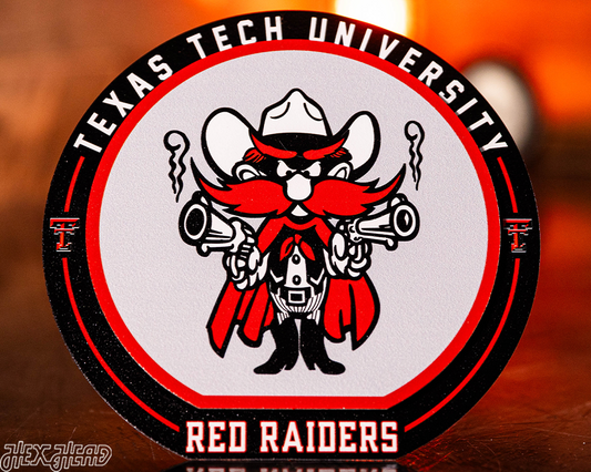 Texas Tech Red Raiders "Double Play" On the Shelf or on the Wall Art