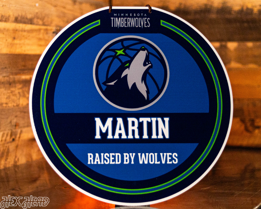 Minnesota Timberwolves Personalized Monogram Metal Art