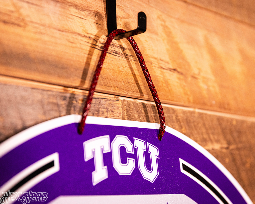 TCU Horned Frogs Personalized Monogram Metal Art