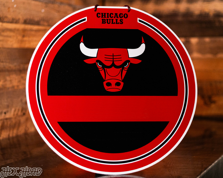 Chicago Bulls Personalized Monogram Metal Art