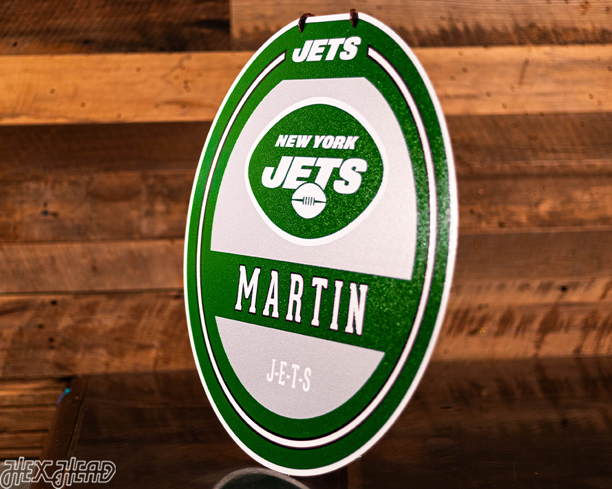 New York Jets Personalized Monogram Metal Art