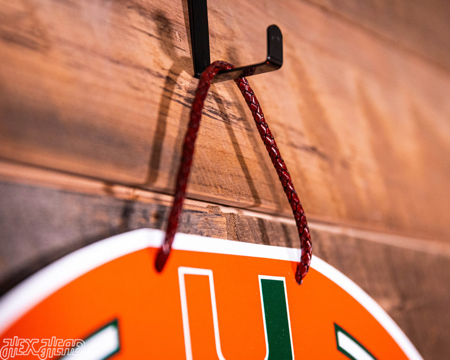 Miami Hurricanes Personalized Monogram Metal Art