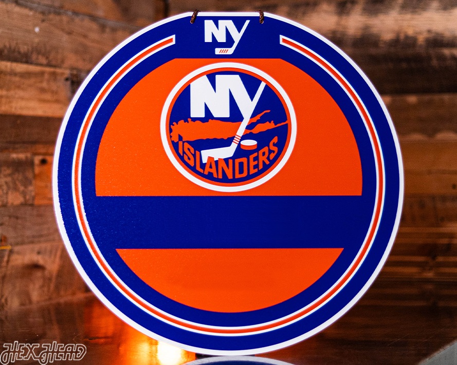 New York Islanders Personalized Monogram Metal Art