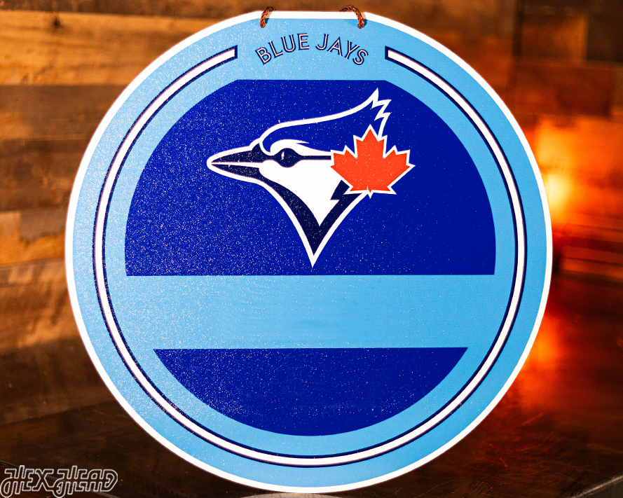 Toronto Blue Jays Personalized Monogram Metal Art