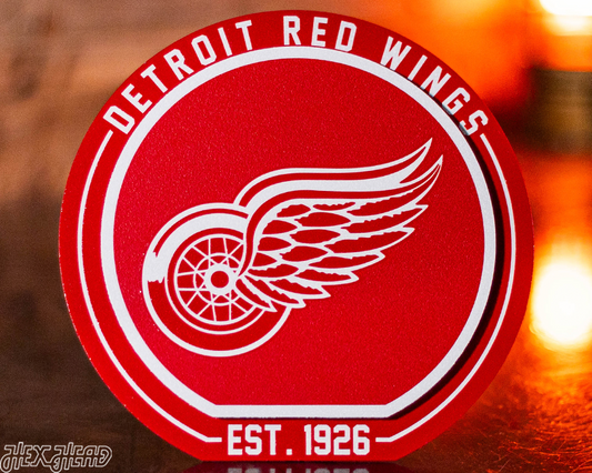 Detroit Red Wings "Double Play" On the Shelf or on the Wall Art