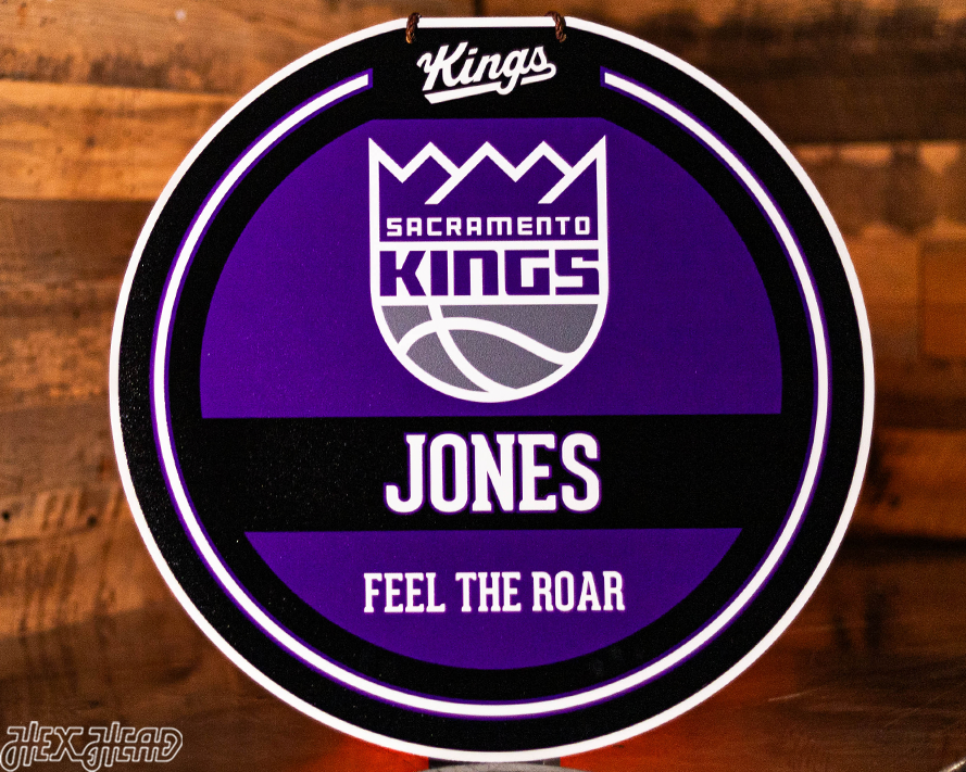 Sacramento Kings Personalized Monogram Metal Art